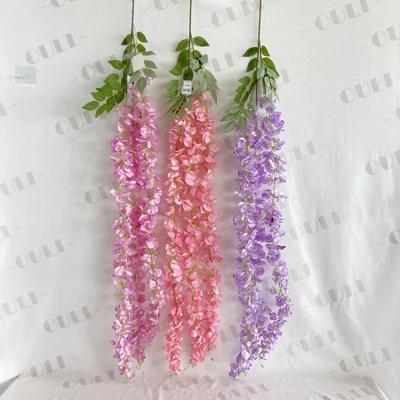 3 vidlice umělé wisteria květiny