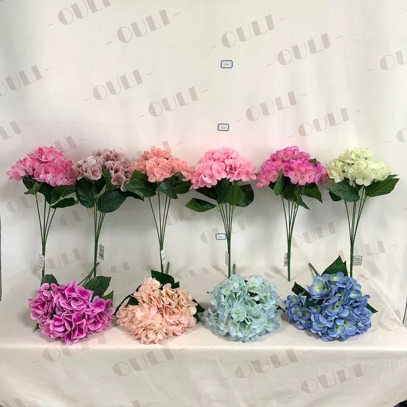 Skutečné dotykové Hydrangea umělé květy